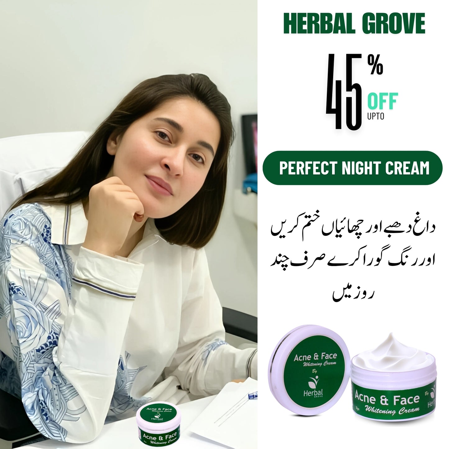 Acne & Face Whitening Cream With Imported Serum